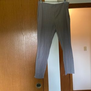 Grey plaid dress pants
